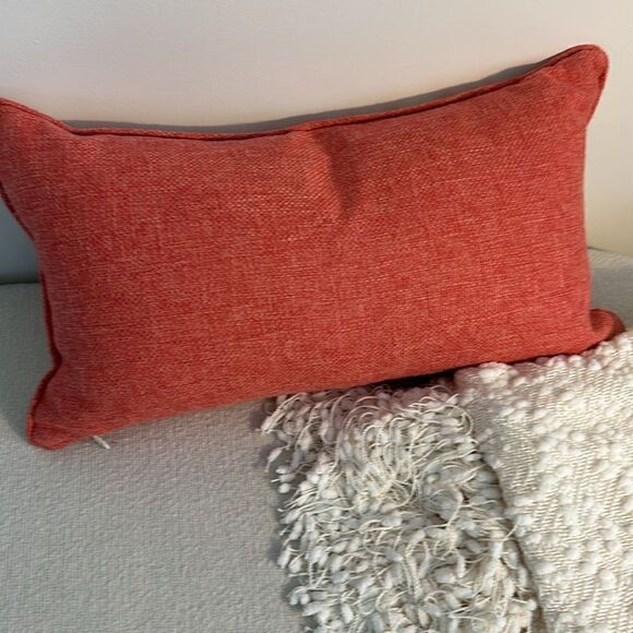Frontgate Coral Print Accent Throw Pillow - Picture 5 of 8